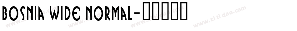 Bosnia Wide Normal字体转换